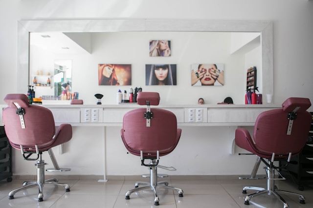 Luxury salon interior